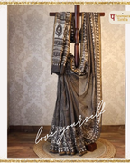 Chanderi Handloom Cotton Silk Saree with blouse – 20% Cotton 80% Silk. Light weight easy to drape. Comfortable all day .