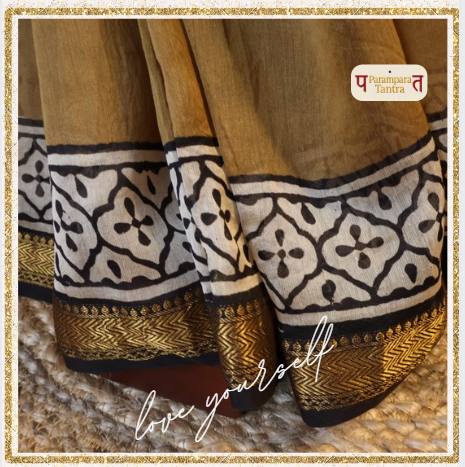 Maheshwari Handloom Silk Saree with blouse – 100% Pure Silk. Lightweight  easy to drape . Comfortable all day.