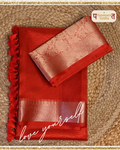 Banarasi Organza Saree with Zari with blouse: Easy to drape and comfortable to wear.