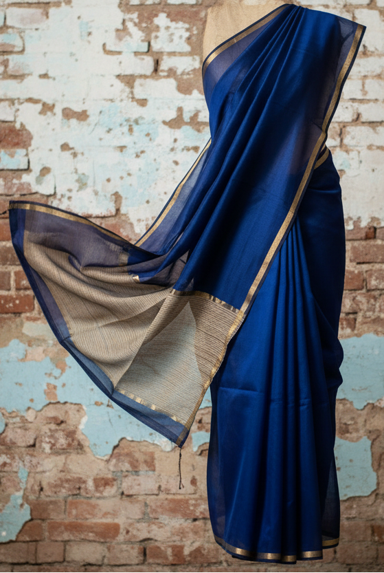 Ghicha Handloom  raw silk Matka Sarees with blouse. Light weight easy to drape. Comfortable all day .