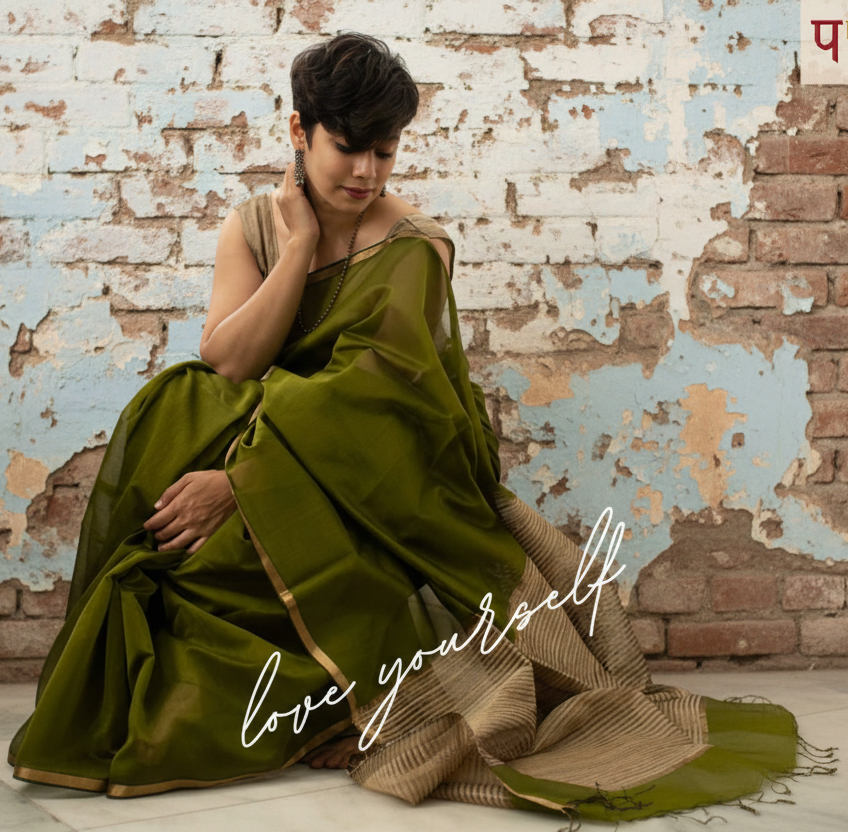 Ghicha Handloom  raw silk Matka Sarees with blouse . Lightweight, easy to drape . Comfortable all day .