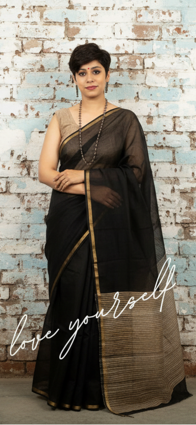 Ghicha Handloom  raw silk Matka Sarees with blouse . Lightweight, easy to drape . Comfortable all day .