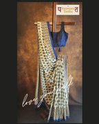 Mulmul pure cotton Sarees block print with blouse. Lightweight, easy to drape . Comfortable all day .