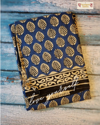 Mulmul pure cotton Sarees block print with blouse. Lightweight, easy to drape . Comfortable all day .