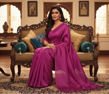 Handloom cotton Tissue Zari with blouse. Lightweight, comfortable all day. Easy to drape.