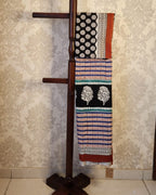 Mulmul pure cotton Sarees block print with blouse. Lightweight, easy to drape . Comfortable all day .