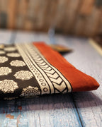 Mulmul pure cotton Sarees block print with blouse. Lightweight, easy to drape . Comfortable all day .