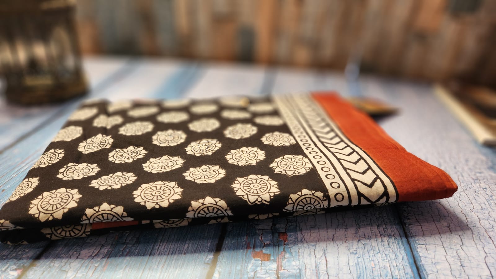 Mulmul pure cotton Sarees block print with blouse. Lightweight, easy to drape . Comfortable all day .