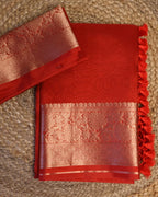 Banarasi Organza Saree with Zari with blouse: Easy to drape and comfortable to wear.