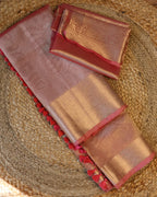 Banarasi Organza Saree with Zari with blouse: Easy to drape and comfortable to wear.