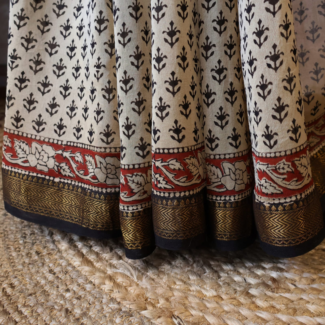 Maheshwari Handloom Silk Saree – 100% Pure Silk