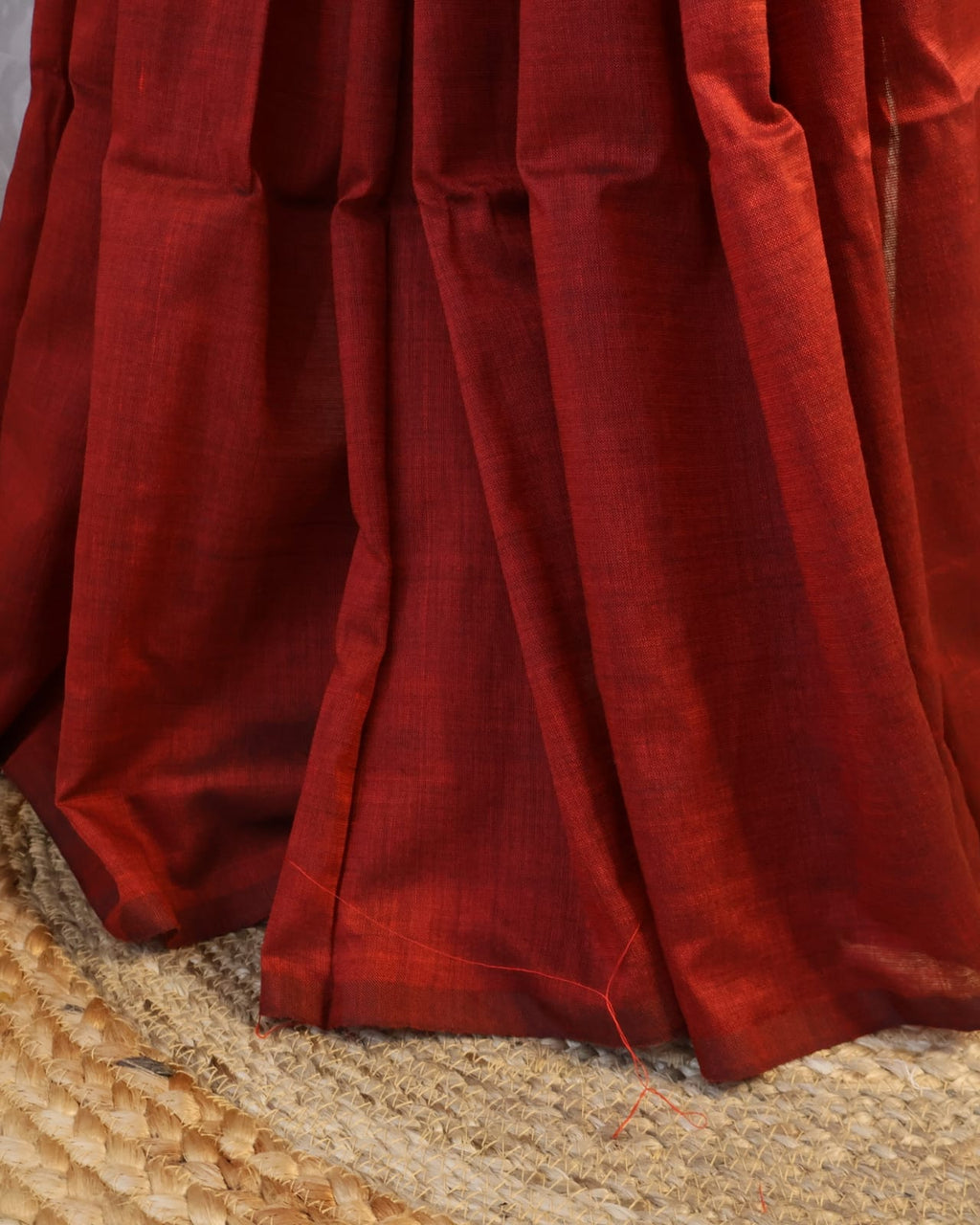 Formal Sarees with blouse & blend of fabric is 70% cotton, 30% acrylic. Light weight easy to drape. Comfortable all day .