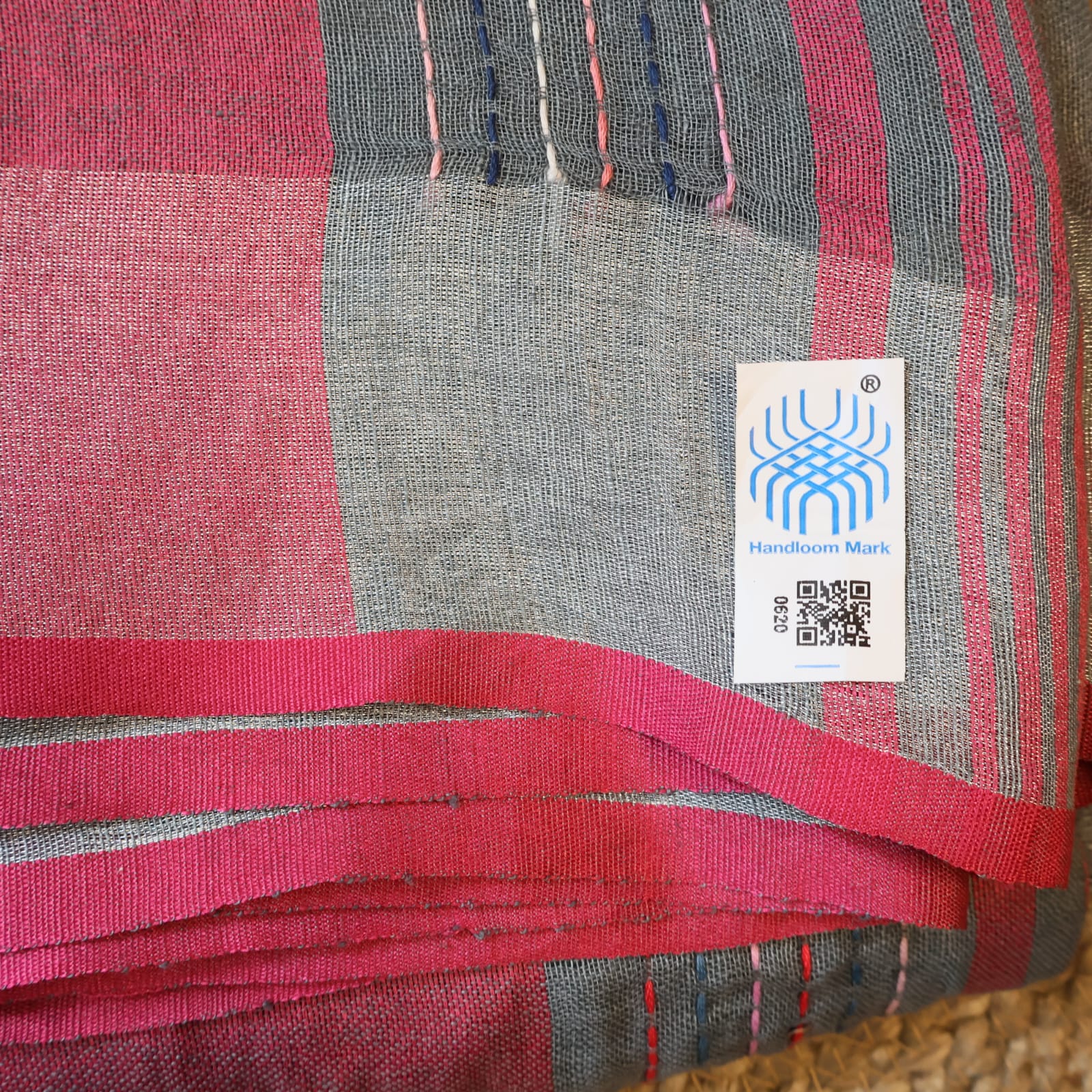 Pure Linen  Saree with blouse – Elegant, Professional & Handwoven. Light weight easy to drape. Comfortable all day .