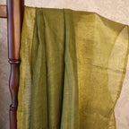 Pure Linen  Saree with blouse – Elegant, Professional & Handwoven. Light weight easy to drape. Comfortable all day .