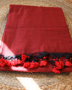 Formal Sarees with blouse & blend of fabric is 70% cotton, 30% acrylic. Light weight easy to drape. Comfortable all day .