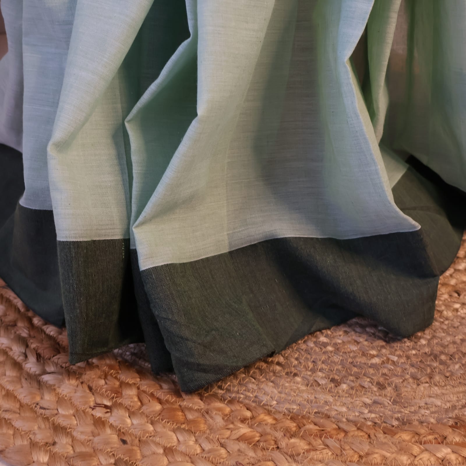 Pure Khadi Jamdani cotton Saree with blouse – Elegant, Professional & Handwoven, Light weight easy to drape. Comfortable all day .