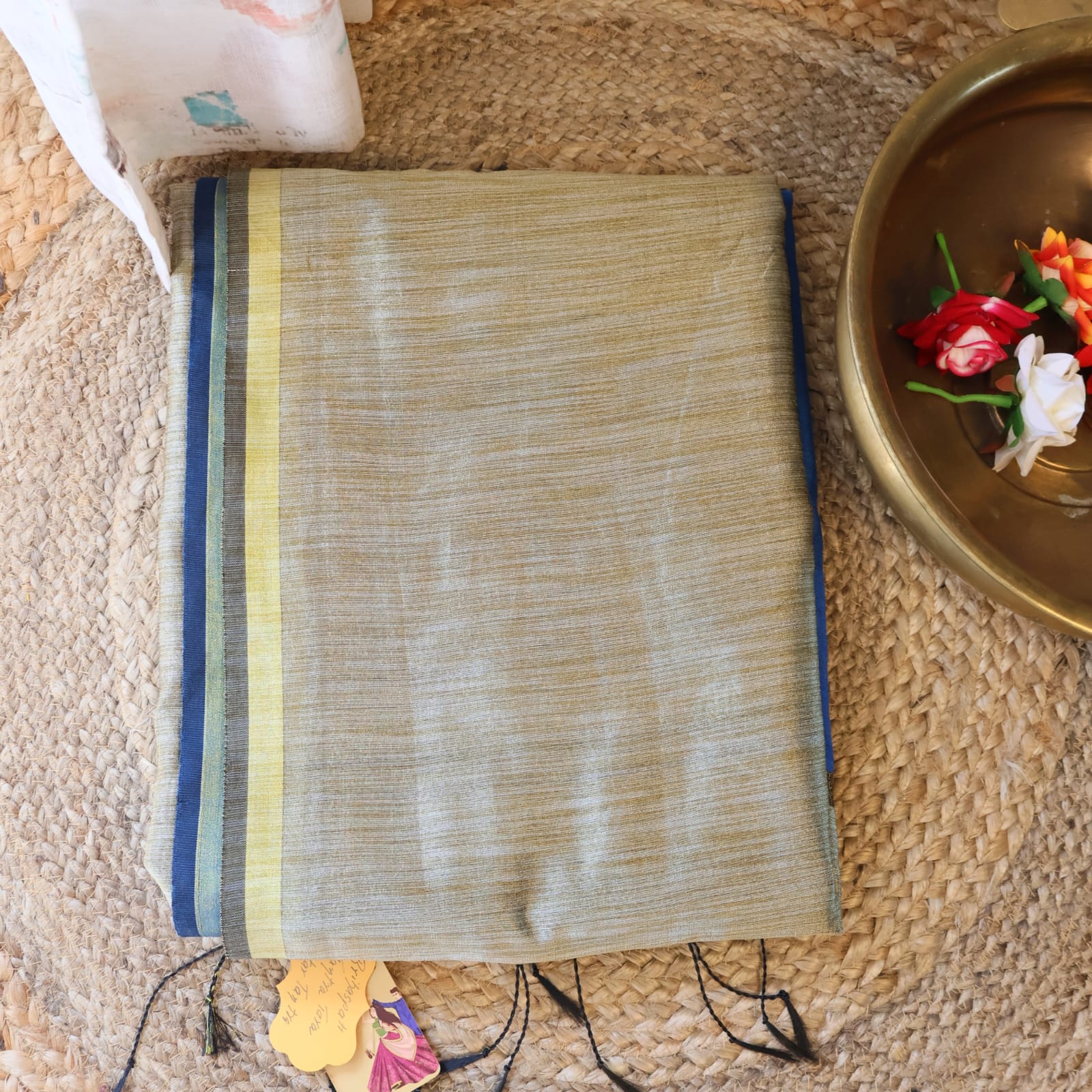 Ghicha Handloom  raw silk Matka Sarees with blouse. Light weight easy to drape. Comfortable all day .