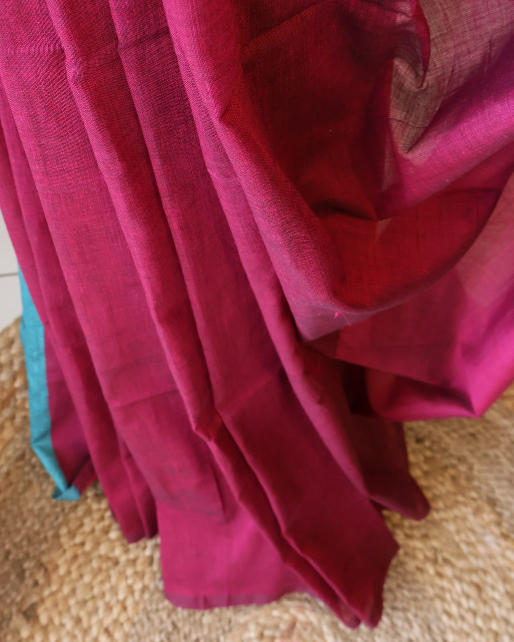 Formal Sarees with blouse & blend of fabric is 70% cotton, 30% acrylic. Light weight easy to drape. Comfortable all day .