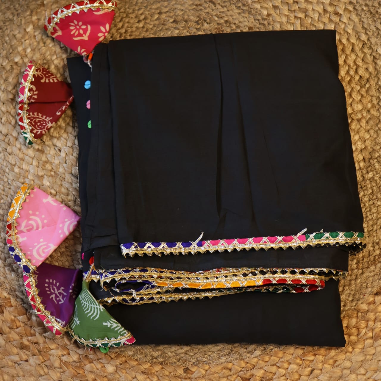 Banjara Saree with blouse-Inspired Elegance from Rajasthan. Lightweight, easy to drape . Comfortable all day .