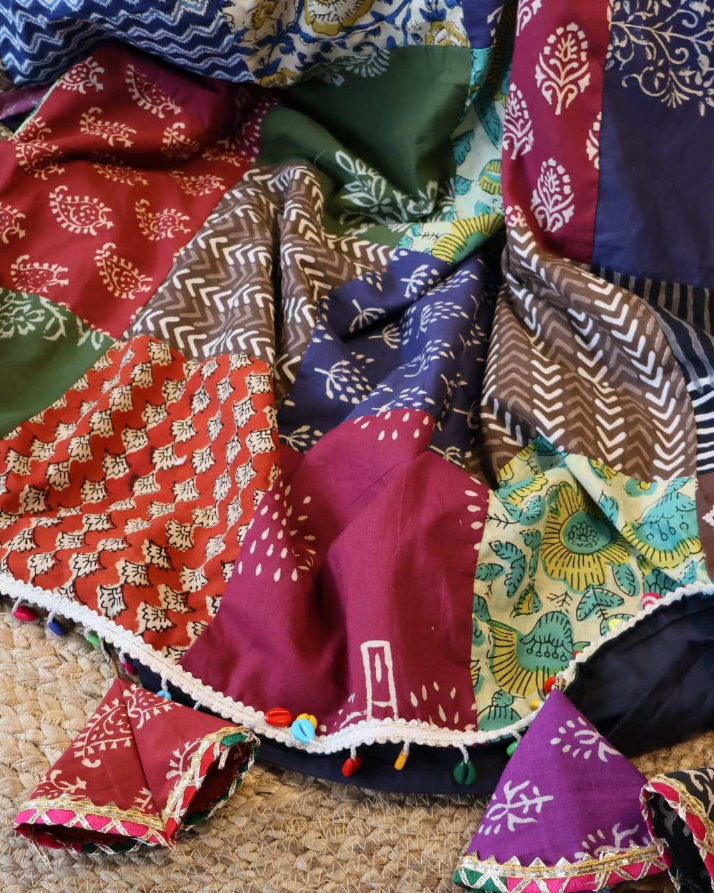 Banjara Saree with blouse-Inspired Elegance from Rajasthan. Lightweight, easy to drape . Comfortable all day .