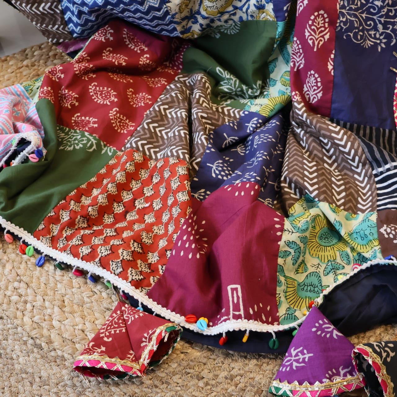 Banjara Saree with blouse-Inspired Elegance from Rajasthan. Lightweight, easy to drape . Comfortable all day .