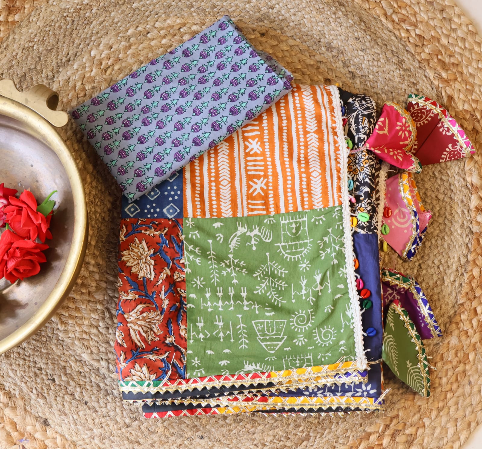 Banjara Saree with blouse-Inspired Elegance from Rajasthan. Lightweight, easy to drape . Comfortable all day .