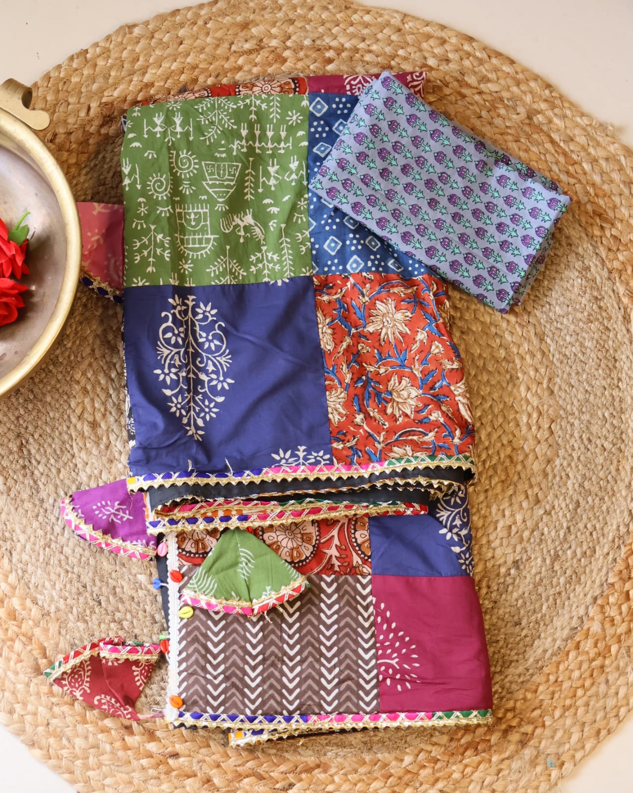 Banjara Saree with blouse-Inspired Elegance from Rajasthan. Lightweight, easy to drape . Comfortable all day .