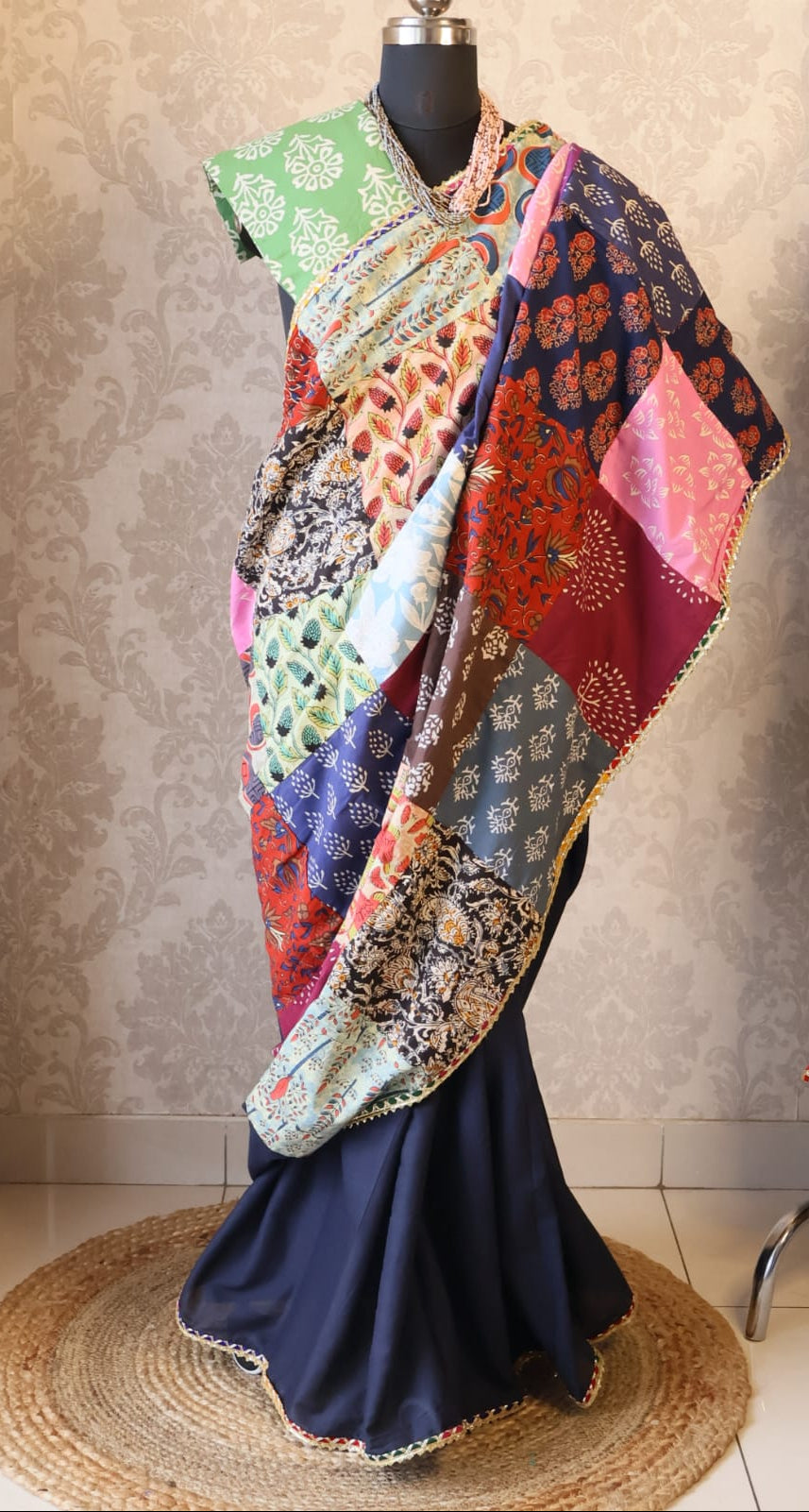 Banjara Saree with blouse-Inspired Elegance from Rajasthan. Lightweight, easy to drape . Comfortable all day .