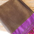 Cotton Handwoven Saree with with Zari Pallu and Tassels . Light weight easy to drape. Comfortable all day.