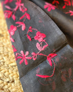 Handloom Saree from Bengal with hand-Embroidered Pure Cotton Saree