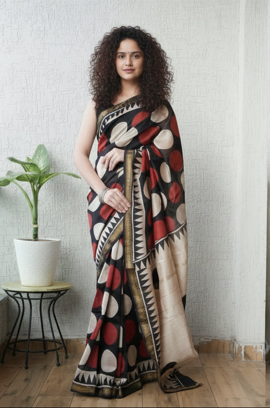 100% Pure Maheshwari Handloom Silk
