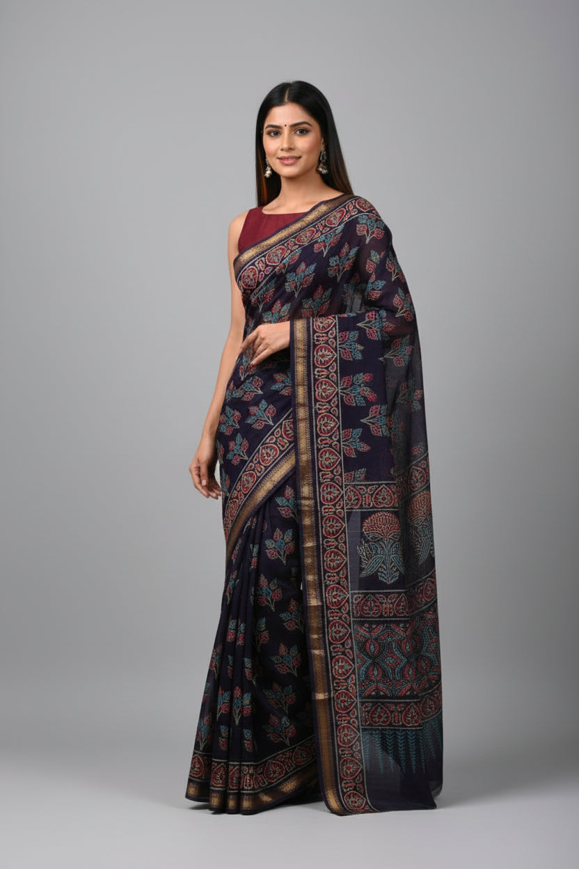 100% Pure Maheshwari Handloom Silk
