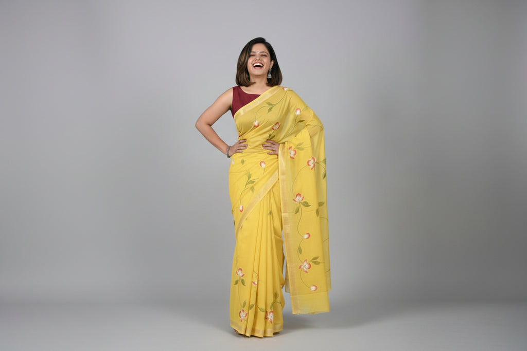 100% Pure Maheshwari Handloom Silk