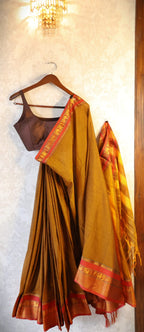Narayanapet Cotton Handloom Sarees with blouse. Light weight easy to drape. Comfortable all day.