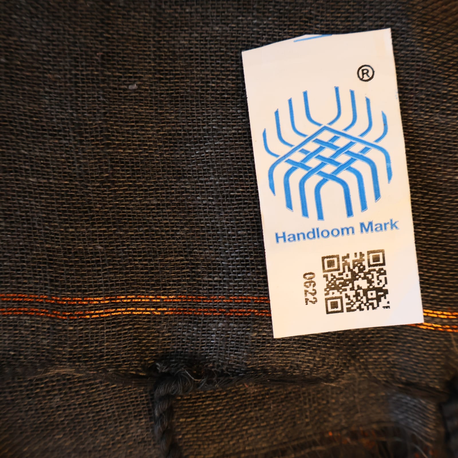 Pure Linen Jamdani Saree handwoven with blouse –  Light weight easy to drape. Comfortable all day .