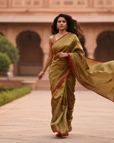 Tissue cotton sarees