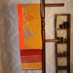 Handloom Cotton silk Temple weaving saree with blouse. Lightweight, comfortable all day. Easy to drape.