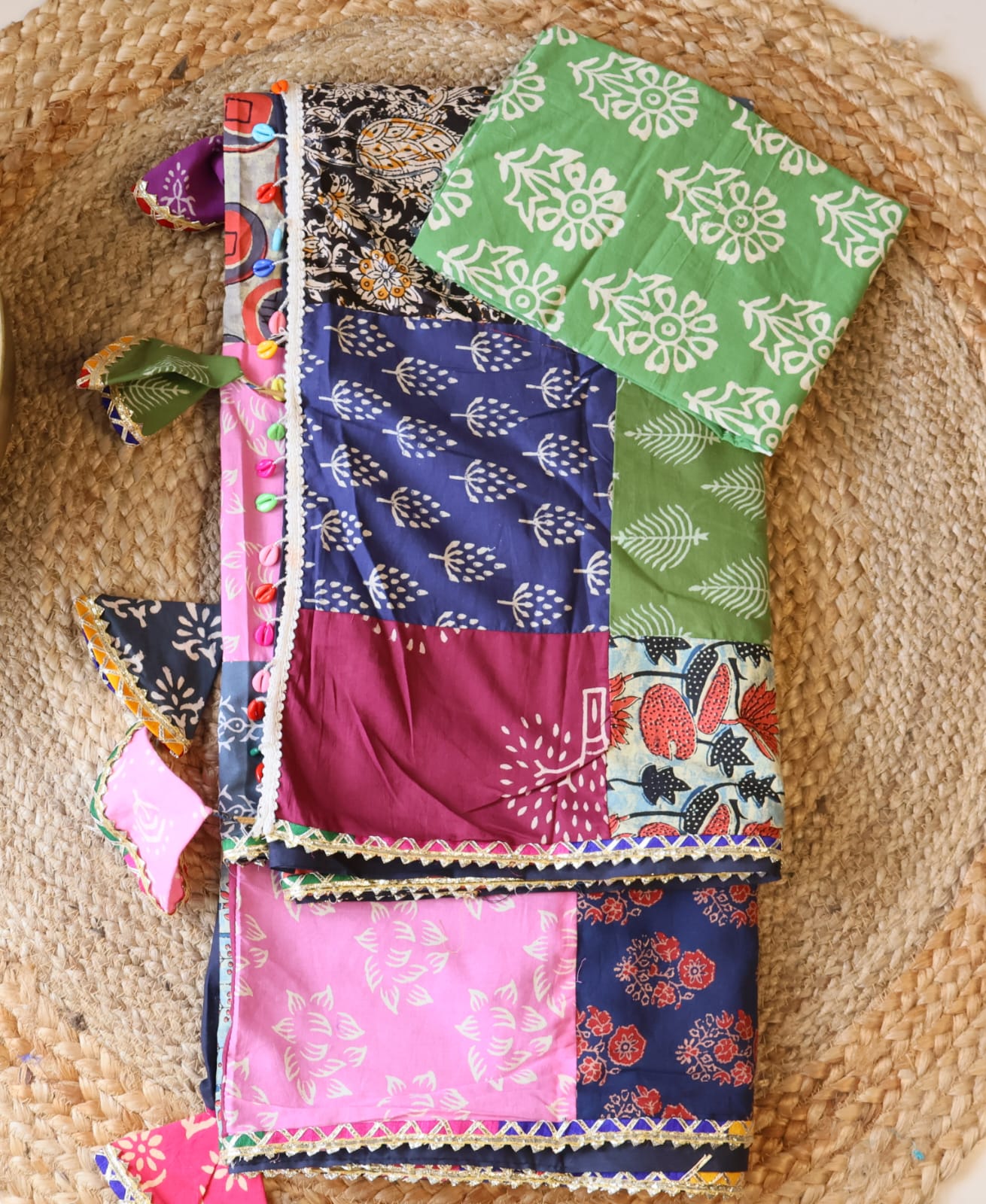 Banjara Saree with blouse-Inspired Elegance from Rajasthan. Lightweight, easy to drape . Comfortable all day .