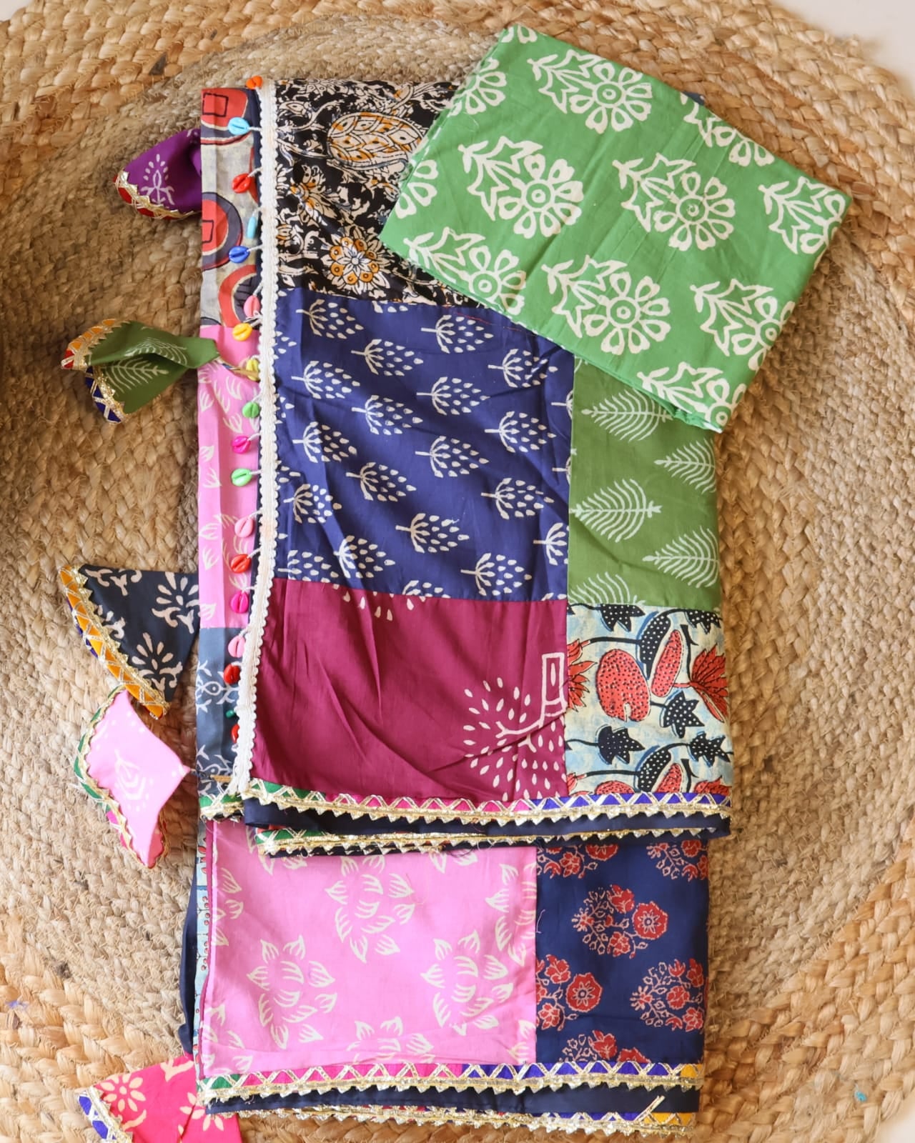 Banjara Saree with blouse-Inspired Elegance from Rajasthan. Lightweight, easy to drape . Comfortable all day .