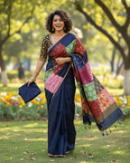 Banjara Saree with blouse-Inspired Elegance from Rajasthan. Lightweight, easy to drape . Comfortable all day .