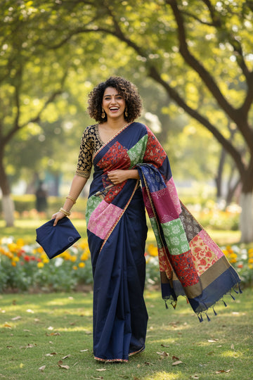 Banjara Saree with blouse-Inspired Elegance from Rajasthan. Lightweight, easy to drape . Comfortable all day .