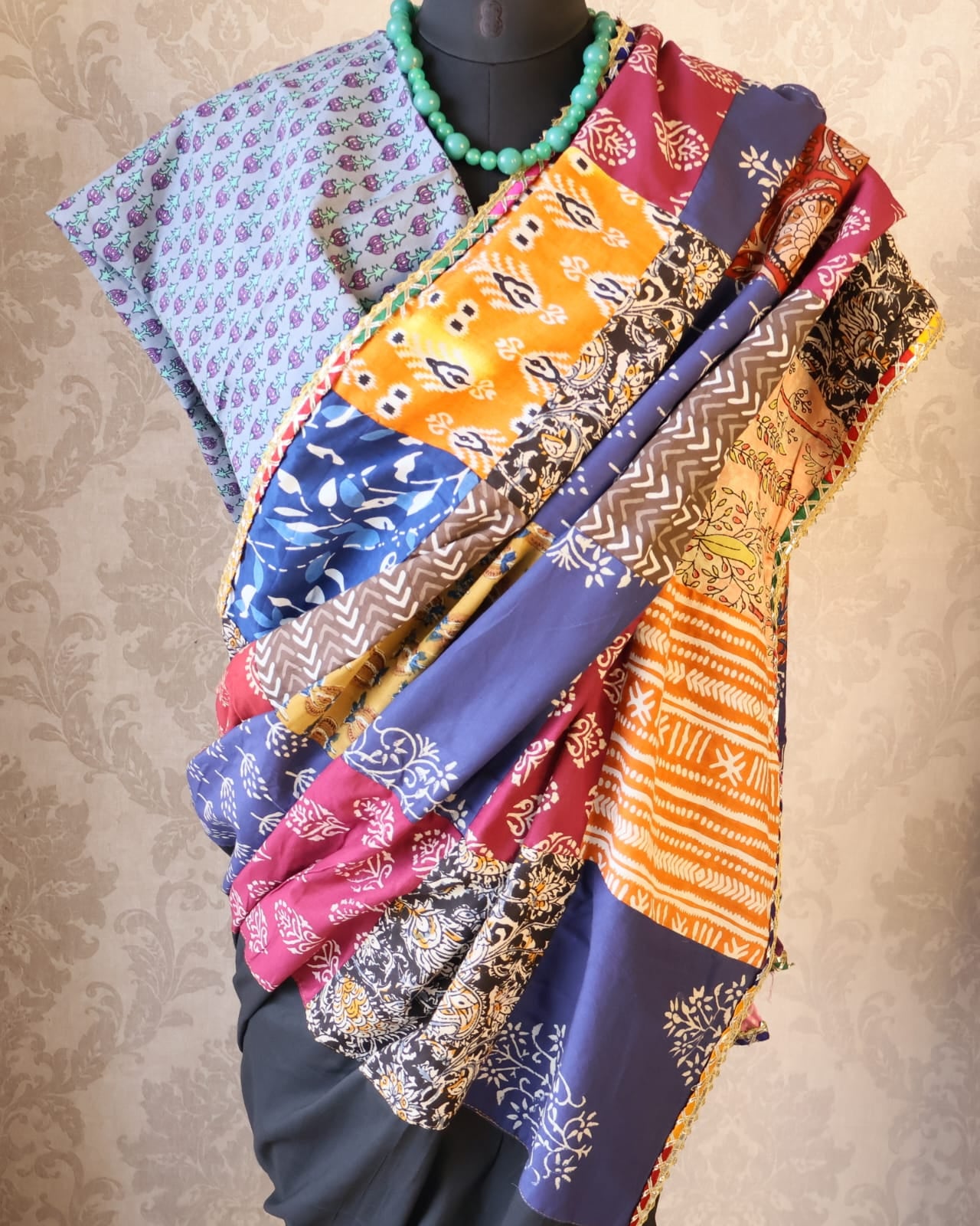 Banjara Saree with blouse-Inspired Elegance from Rajasthan. Lightweight, easy to drape . Comfortable all day .