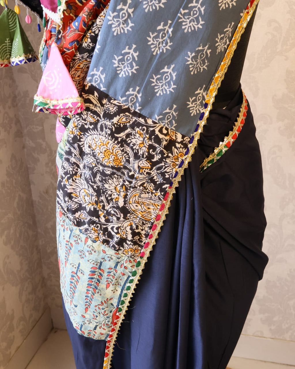 Banjara Saree with blouse-Inspired Elegance from Rajasthan. Lightweight, easy to drape . Comfortable all day .