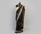 Pure  Modal Silk with blouse. With Ajrak  Print Lightweight, easy to drape . Comfortable all day