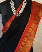 Narayanapet Cotton Handloom Sarees with blouse. Light weight easy to drape. Comfortable all day.