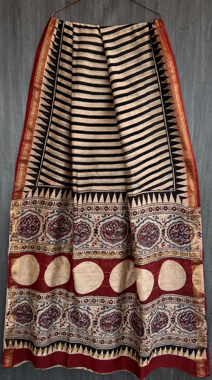 100% Pure Maheshwari Handloom Silk
