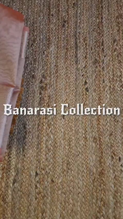 Banarasi Organza Saree with Zari with blouse: Easy to drape and comfortable to wear.