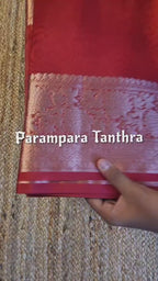 Banarasi Organza Saree with Zari with blouse: Easy to drape and comfortable to wear.