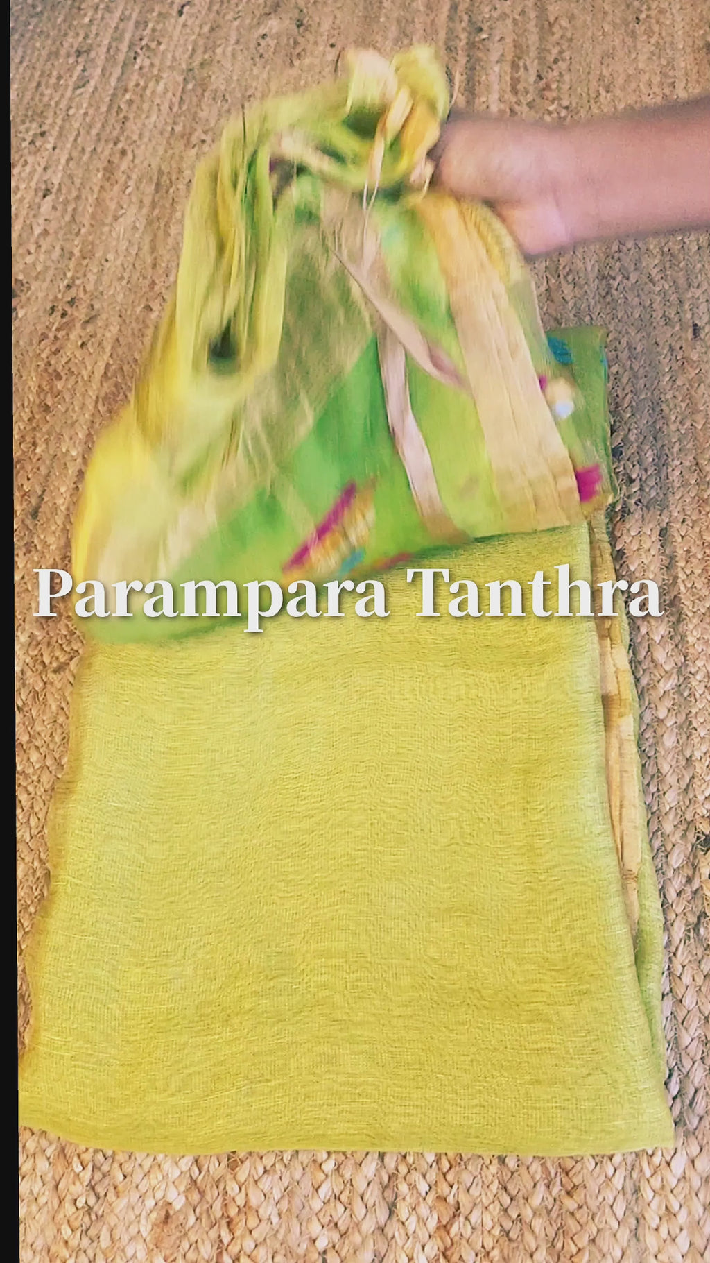Silk Linen Jamdani Saree – West Bengal Handloom