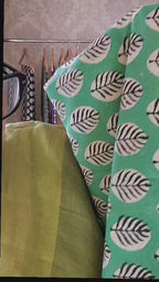 Mulmul pure cotton Sarees block print with blouse. Lightweight, easy to drape . Comfortable all day .